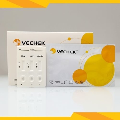 FCoV + FPV + Giardia Lamblia एंटीजन कॉम्बो रैपिड टेस्ट कैसेट मल नमूना