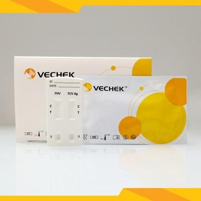 FHV+ FCV एंटीजन कॉम्बो रैपिड टेस्ट कैसेट स्राव 5 मिनट